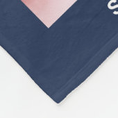 We Love You Nana Grandkids 4 Photo Collage Blue Fleece Deken (Hoek)