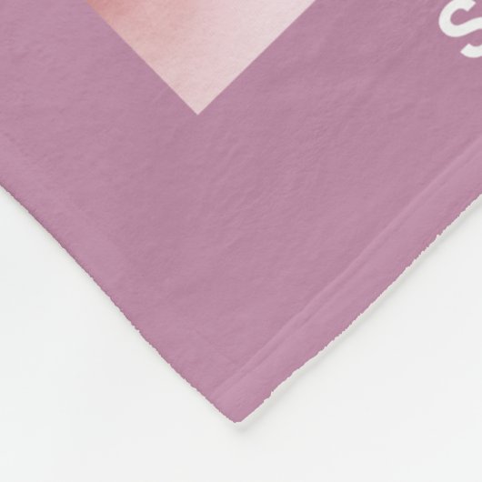 We Love You Nana Grandkids 6 Photo Collage Pink Fleece Deken (Hoek)