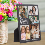 We Love You Nana Kleinkinderen Namen Chalkboard Fo Fotoplaat<br><div class="desc">Gepersonaliseerd nana foto plaque met kleinkinderen namen en kleinkinderen afbeeldingen. Maakt een speciale,  gedenkwaardige en unieke aandenken cadeau voor feestdagen,  verjaardag,  grootouders dag,  moederdag en kerst.</div>