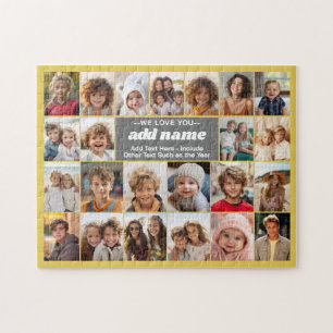 We Love You Oma - 23 Foto Collage Legpuzzel