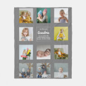 We Love You Oma Foto Collage Fleece Deken (Voorkant)