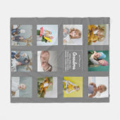 We Love You Oma Foto Collage Fleece Deken (Voorkant (Horizontaal))