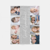 We Love You Oma Foto Collage Hart Fleece Deken (Voorkant)