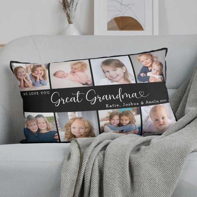 We Love You Oma Foto Collage Hart Kussen (Creator heeft geüpload)