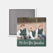 We Love You Oma Foto Magneet (Voorkant / Achterkant)