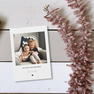 We Love You Oma Fotokaart van de Kleinkinderen Kaart