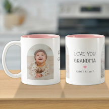 We Love You Oma Nana 2 Photo Arch & Name 11 oz