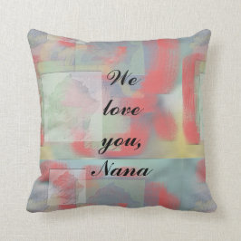 We Love You Oma Oma Oma Geschenk Rode Roos Kussen