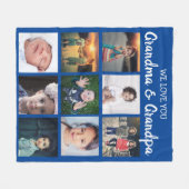 We Love You Oma & Opa Fotocollage Fleece Deken (Voorkant (Horizontaal))