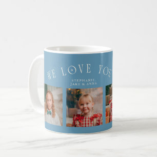 We Love You Opa 4-Foto Denimblauw Koffiemok