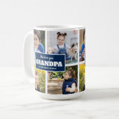 We Love You Opa 4 Foto Navy Blauw  Koffiemok (Voorkant links)