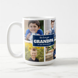 We Love You Opa 4 Foto Navy Blauw Koffiemok