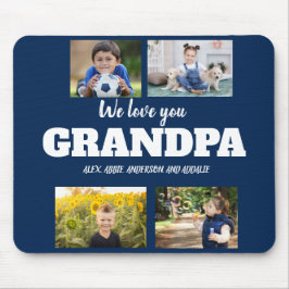 We Love You Opa 4 Foto Navy Blauw Muismat