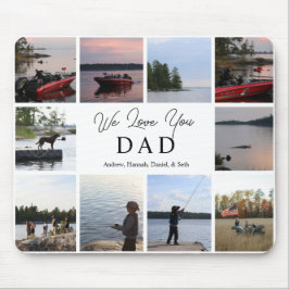 We Love You Papa | 10 Aanpasbare Foto's & Namen Muismat