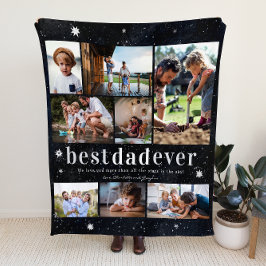 We Love You Papa | 8 Foto Persoonlijk Fleece Deken