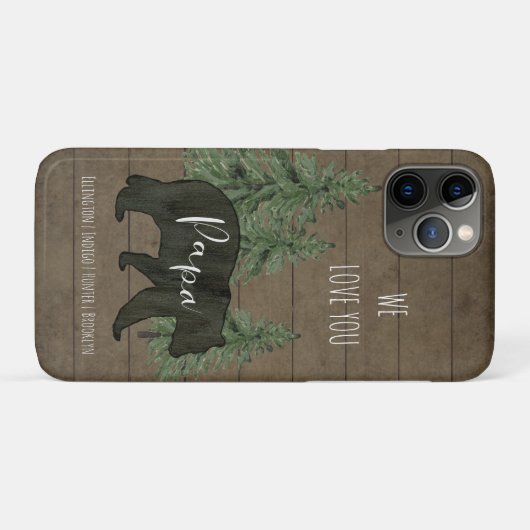 We Love You Papa Beer Forest gepersonaliseerd Case-Mate iPhone Case (Achterkant (horizontaal))
