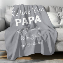 We Love You Papa Script Kinder naam Simple Modern