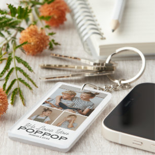 We Love You Poppop Foto Sleutelhanger