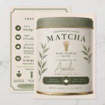 We Love You So Matcha Baby Shower Sage Groene Thee