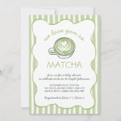 We Love You So Matcha Green Tea Baby Shower Kaart (Voorkant)