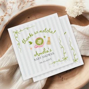 We Love You So Matcha Groene Thee Baby Borrel Servet