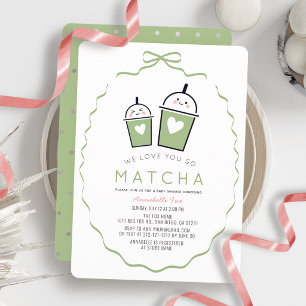 We Love You So Matcha Kawaii Boog Frame Baby Showe Kaart
