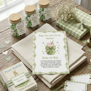 We Love You So Matcha Theepartij boek voor baby Informatiekaartje