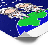 We love you to the moon and back poster beroemd ge (Hoek)