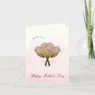 We Love You Tulpen in Hart Moederdagkaart Kaart
