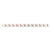 we luv basset hounds tegen tony fernandes satijnen lint (Voorkant)