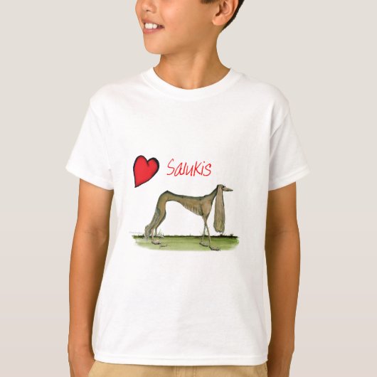 We luv salukis van Tony Fernandes T-shirt (Voorkant)