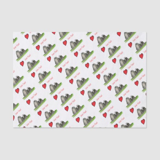 We luv shih tzus van Tony Fernandes Tissuepapier (Voorkant)