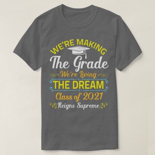 We maakten de rang Happy Class van 2021 Senioren T-shirt (Design voorkant)