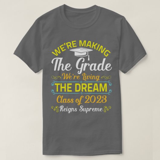 We maakten de rang Happy Class van 2023 Senioren T-shirt (Design voorkant)