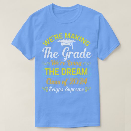 We maakten de rang Happy Class van 2024 Senioren T-shirt (Design voorkant)