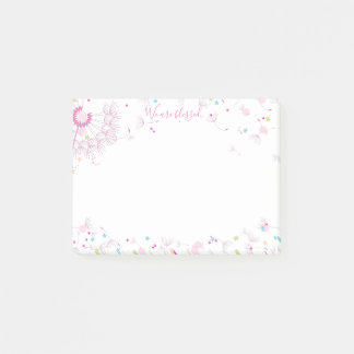 We maakten een Wish Baby shower Post it Notes Plan
