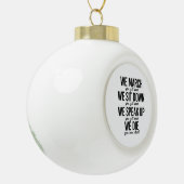 We maart keramische bal ornament (Links)