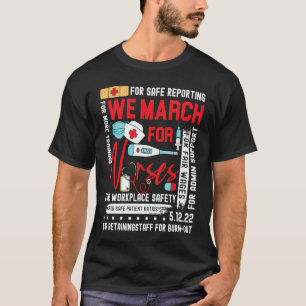 We maart voor verpleegsters miljoenen verpleegster t-shirt