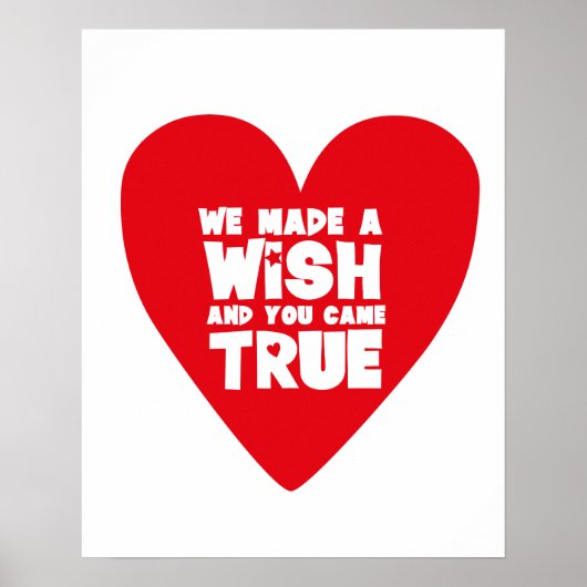 WE MADE A WISH Kinderkamer Poster (Voorkant)