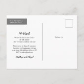 We Made it Official Wedding Photo Aankondigingskaart (Achterkant)