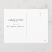 We Made It Two Photo Christmas Holiday Postcard Feestdagenkaart (Achterkant)