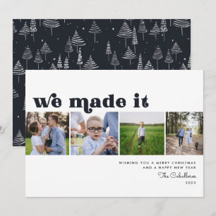We Made It Vakantie Nieuwjaars Fotokaart Kaart