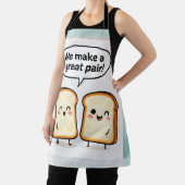 We Make a Great Pair Cute Toast Apron Schort (Insitu)