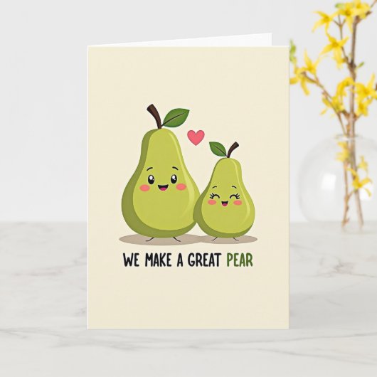 We Make A Great Pear Card Kaart (Gele Bloem)
