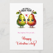We make a great pear Funny I love you Card Feestdagenkaart (Voorkant)