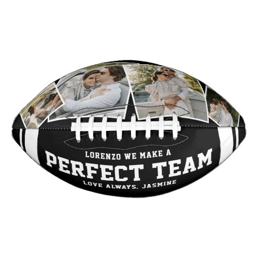 “We Make a Perfect Team” 4 Photo American Football (Voorkant)