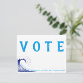 We maken alleen rimpels; samen maken we golven! briefkaart (Staand voorkant)