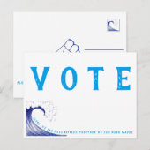 We maken alleen rimpels; samen maken we golven! briefkaart (Voorkant / Achterkant)