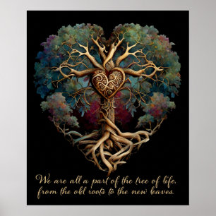 We maken allemaal deel uit van de boom of Life Poster