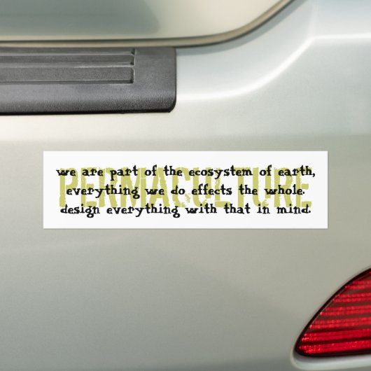 We maken deel uit van het ecosysteem van... bumpersticker (Op auto)